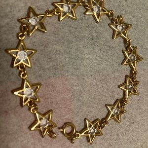 Golden Star Crystal Bracelet
